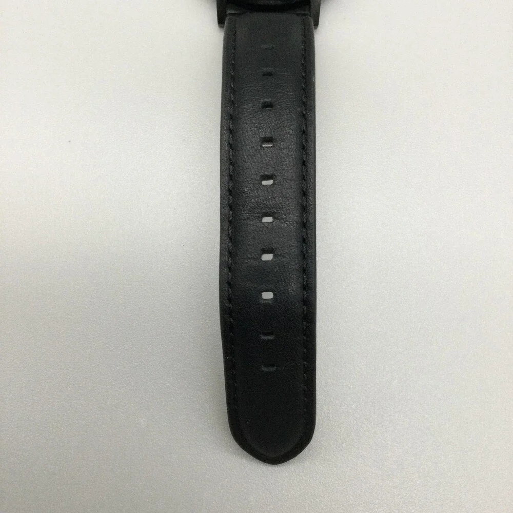 Nixon Bring It The Porter Mens Watch 40mm Black Dial Black Leather Strap 50M
